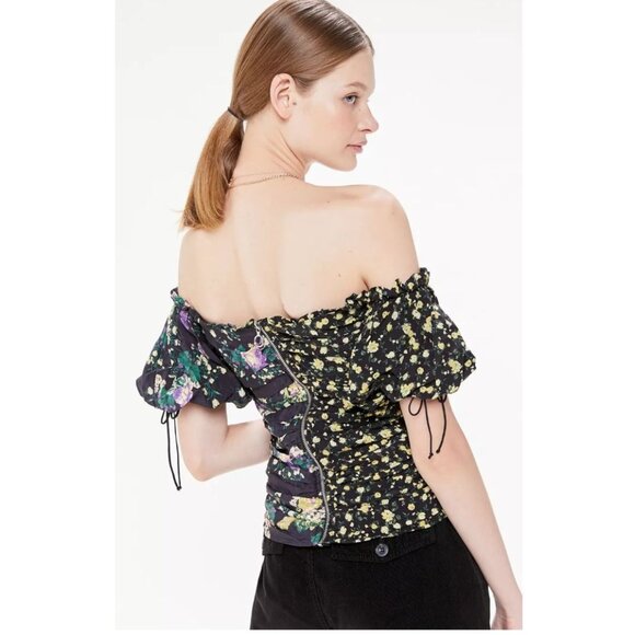 FOR LOVE & LEMONS Eileen Off-The-Shoulder Top Size Small - Picture 2 of 12